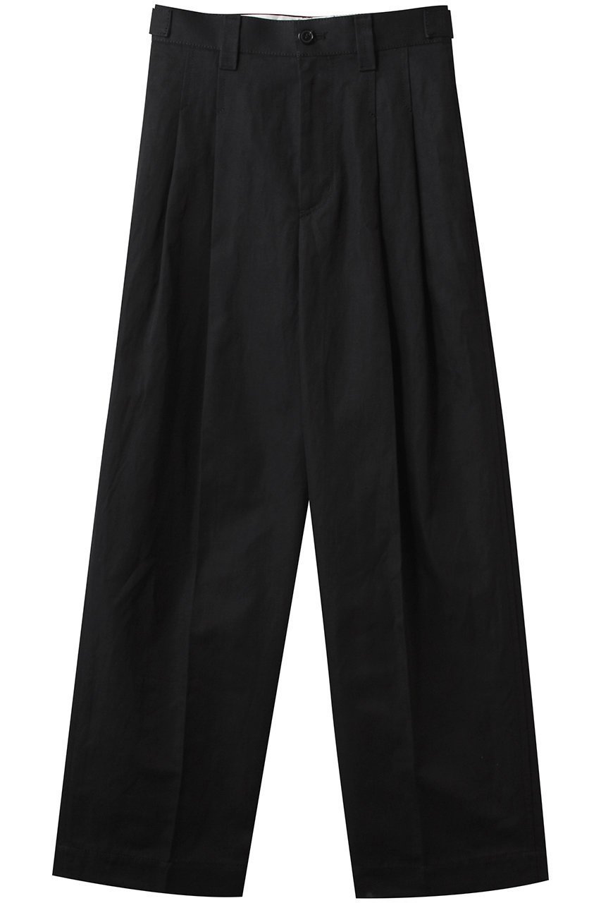 【デパリエ/DEPAREILLE】のコットンヘンプパンツ インテリア・キッズ・メンズ・レディースファッション・服の通販 founy(ファニー) 　ファッション　Fashion　レディースファッション　WOMEN　パンツ　Pants　リラックス　Relax　ワイド　Wide　エレガント 上品　Elegant　ブラック|ID: prp329100004441138 ipo3291000000031036181