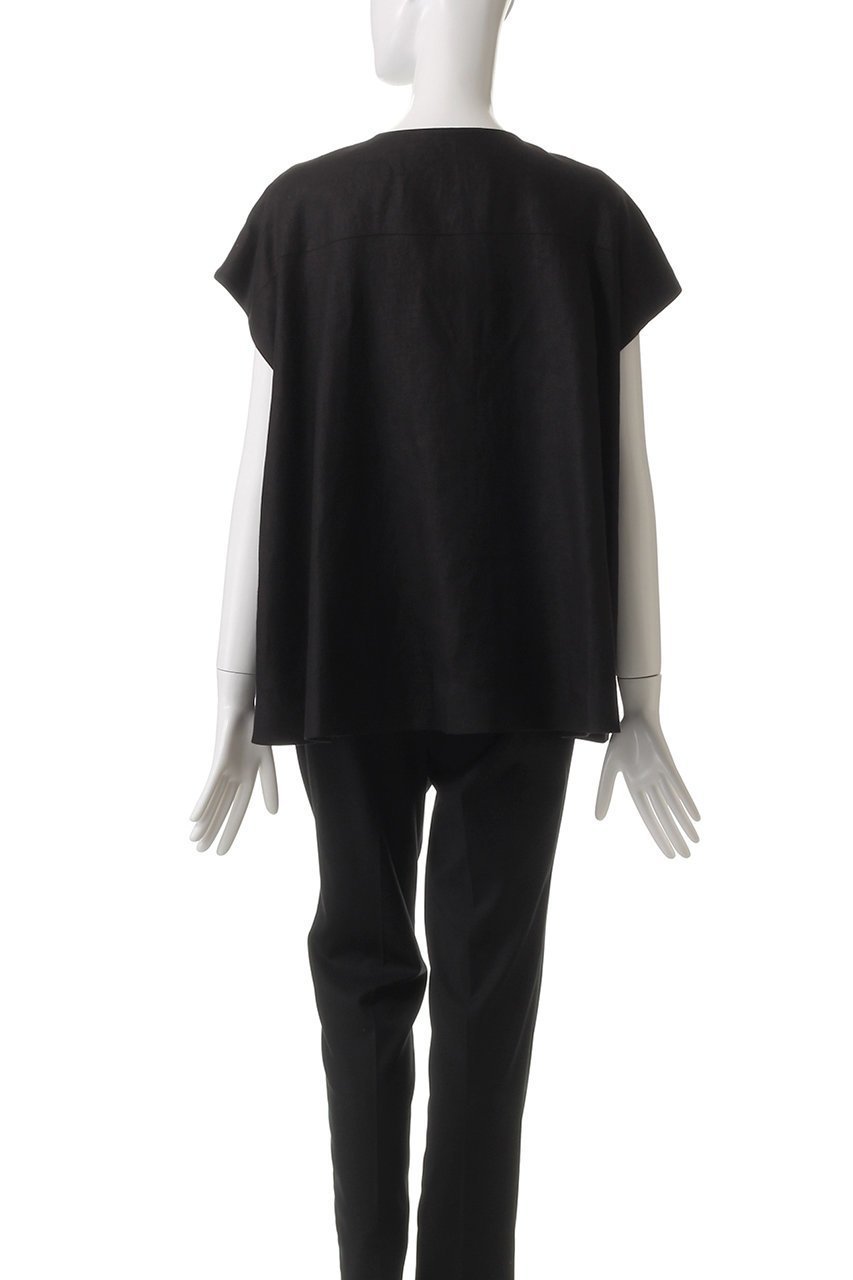 【デパリエ/DEPAREILLE】のリネンツイルポンチョジレ 人気、トレンドファッション・服の通販 founy(ファニー) 　ファッション　Fashion　レディースファッション　WOMEN　アウター　Coat Outerwear　ジャケット　Jackets　ポンチョ　Ponchos　シンプル　Simple　ジャケット　Jacket　ドレープ　Drape　フロント　Front　ベスト　Vest　ポンチョ　Poncho　エレガント 上品　Elegant　other-4|ID: prp329100004441141 ipo3291000000031256316