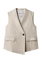 【デパリエ/DEPAREILLE】のリネンツイルジレ 人気、トレンドファッション・服の通販 founy(ファニー) ファッション Fashion レディースファッション Fashion for Women アウター Coat / Outerwear Collection レディースジャケット・軽アウター Jackets カットソー Cut and Sewn Top シンプル Simple, Minimal ジャケット Jacket, Outerwear スタイリッシュ Stylish, Fashionable ベスト Vest, Waistcoat エレガント 上品 Elegant thumbnail ベージュ|ID: prp329100004441142 ipo3291000000032956303