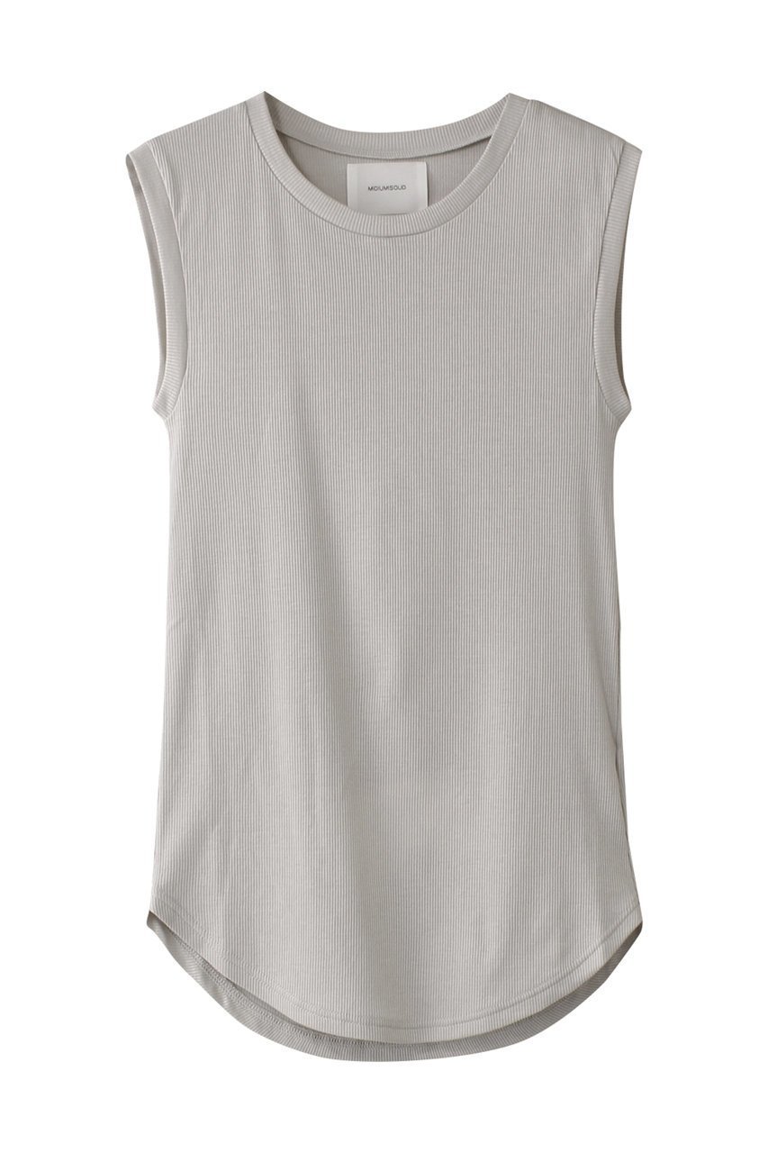 【ミディウミソリッド/MIDIUMISOLID】のrib tank top.S タンクトップ インテリア・キッズ・メンズ・レディースファッション・服の通販 founy(ファニー) 　ファッション　Fashion　レディースファッション　WOMEN　トップス・カットソー　Tops/Tshirt　キャミソール / ノースリーブ　No Sleeves　シャツ/ブラウス　Shirts/Blouses　ロング / Tシャツ　T-Shirts　カットソー　Cut and Sewn　インナー　Inner　キャミソール　Camisole　シンプル　Simple　ジャケット　Jacket　タンク　Tank　フィット　Fit　NEW・新作・新着・新入荷　New Arrivals　l.gray|ID: prp329100004441143 ipo3291000000031036195