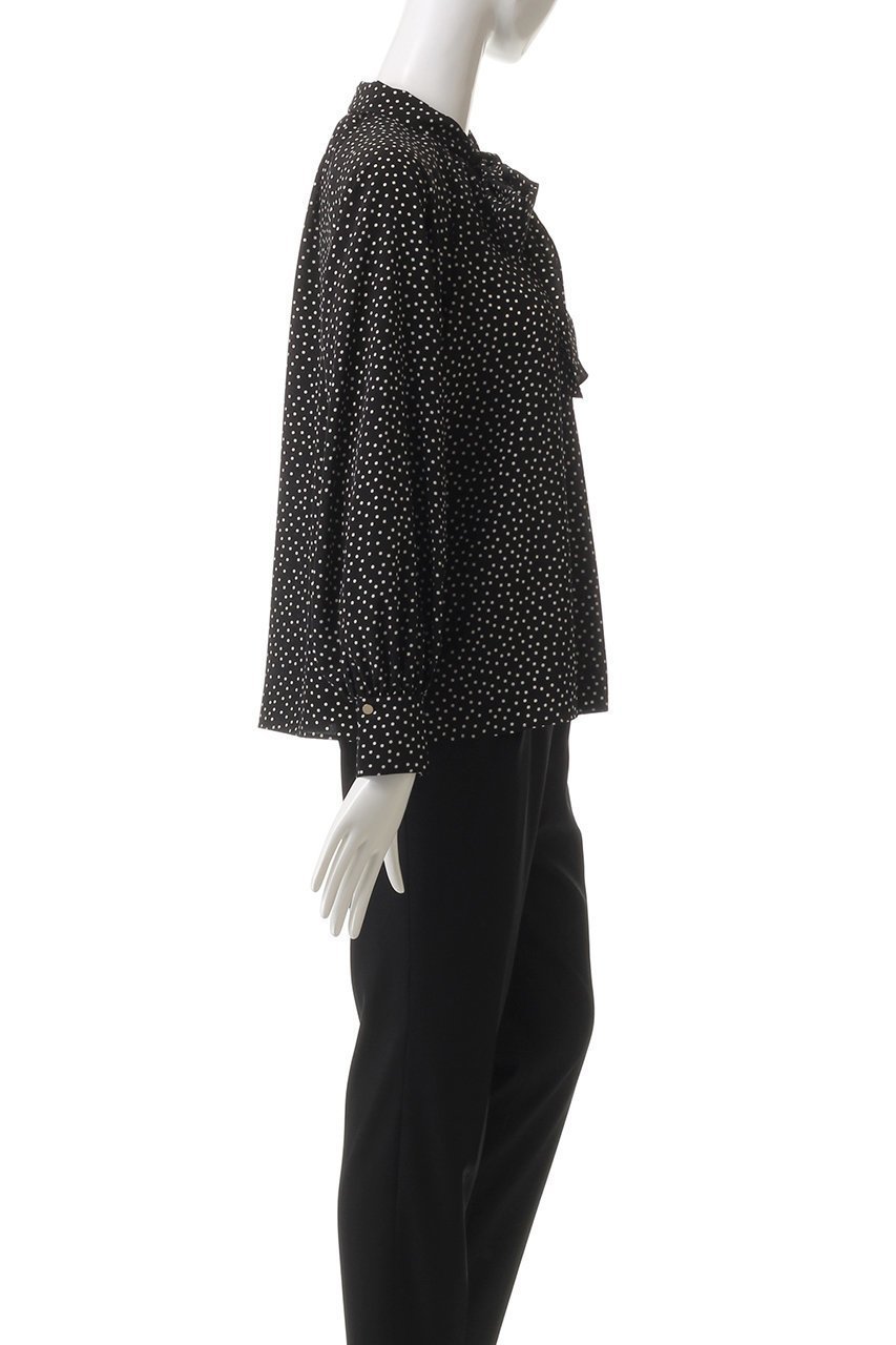 【アナイ/ANAYI】のデシンドットPTボウタイブラウス 人気、トレンドファッション・服の通販 founy(ファニー) 　ファッション　Fashion　レディースファッション　WOMEN　トップス・カットソー　Tops/Tshirt　シャツ/ブラウス　Shirts/Blouses　おすすめ　Recommend　エレガント 上品　Elegant　クラシカル　Classical　シンプル　Simple　スリーブ　Sleeve　ドット　Dot　フェミニン　Feminine　ロング　Long　other-3|ID: prp329100004441146 ipo3291000000031256344