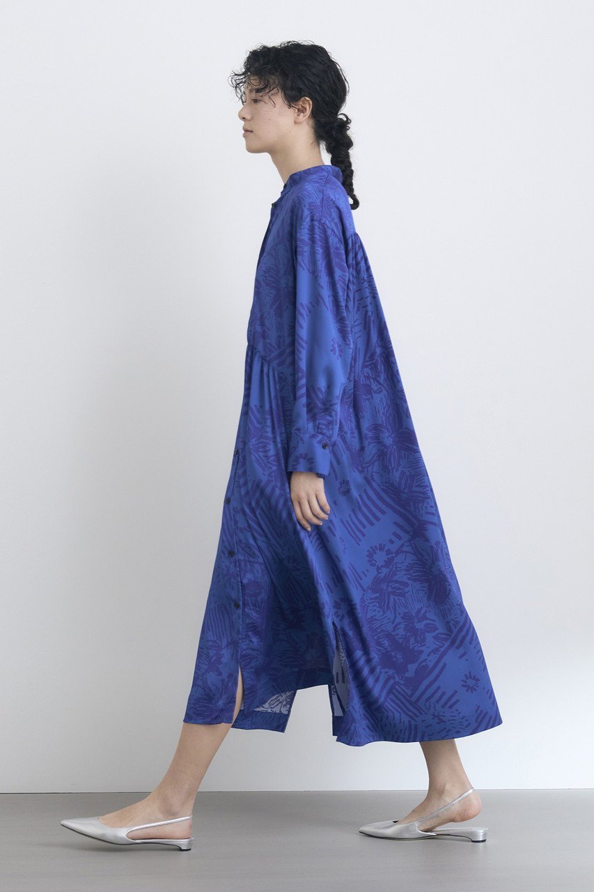 【ハウス オブ ロータス/HOUSE OF LOTUS】のパッチワークフラワープリントワンピース 人気、トレンドファッション・服の通販 founy(ファニー) 　ファッション　Fashion　レディースファッション　WOMEN　ワンピース　Dress　チュニック　Tunic　おすすめ　Recommend　なめらか　Smooth　ギャザー　Gather　サテン　Satin　スタンド　Stand　ストライプ　Stripe　ストレート　Straight　スリット　Slit　チュニック　Tunic　パッチワーク　Patchwork　フラワー　Flower　フロント　Front　プリント　Print　ミックス　Mix　モチーフ　Motif　ロング　Long　other-6|ID: prp329100004441149 ipo3291000000031325990