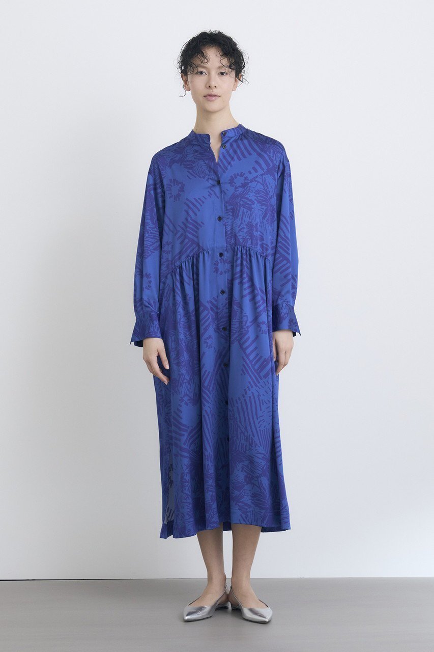 【ハウス オブ ロータス/HOUSE OF LOTUS】のパッチワークフラワープリントワンピース 人気、トレンドファッション・服の通販 founy(ファニー) 　ファッション　Fashion　レディースファッション　WOMEN　ワンピース　Dress　チュニック　Tunic　おすすめ　Recommend　なめらか　Smooth　ギャザー　Gather　サテン　Satin　スタンド　Stand　ストライプ　Stripe　ストレート　Straight　スリット　Slit　チュニック　Tunic　パッチワーク　Patchwork　フラワー　Flower　フロント　Front　プリント　Print　ミックス　Mix　モチーフ　Motif　ロング　Long　other-8|ID: prp329100004441149 ipo3291000000031325992