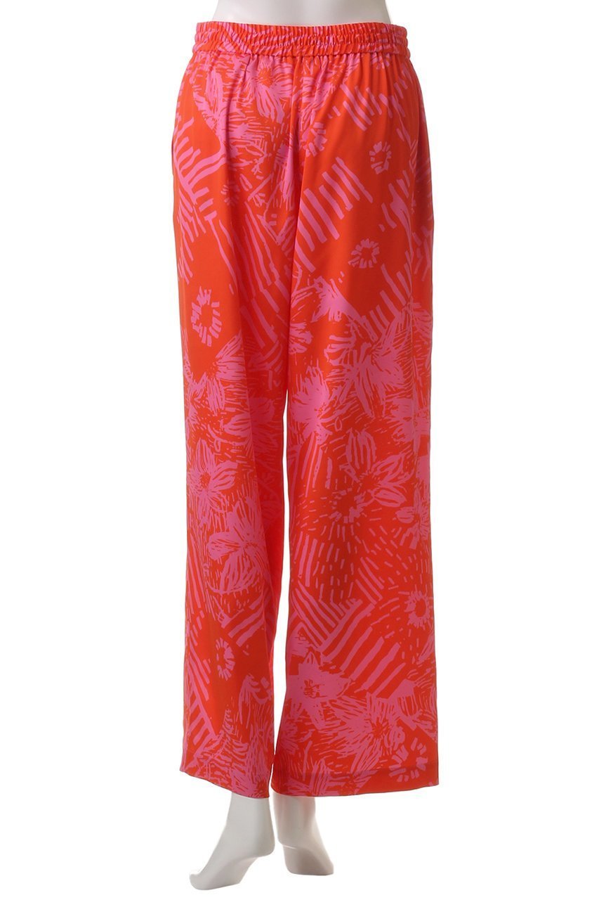 【ハウス オブ ロータス/HOUSE OF LOTUS】のパッチワークフラワープリントパンツ 人気、トレンドファッション・服の通販 founy(ファニー) 　ファッション　Fashion　レディースファッション　WOMEN　パンツ　Pants　なめらか　Smooth　サテン　Satin　ストライプ　Stripe　ストレート　Straight　ドレープ　Drape　フラワー　Flower　プリント　Print　ミックス　Mix　モチーフ　Motif　ワイド　Wide　other-4|ID: prp329100004441150 ipo3291000000031256371