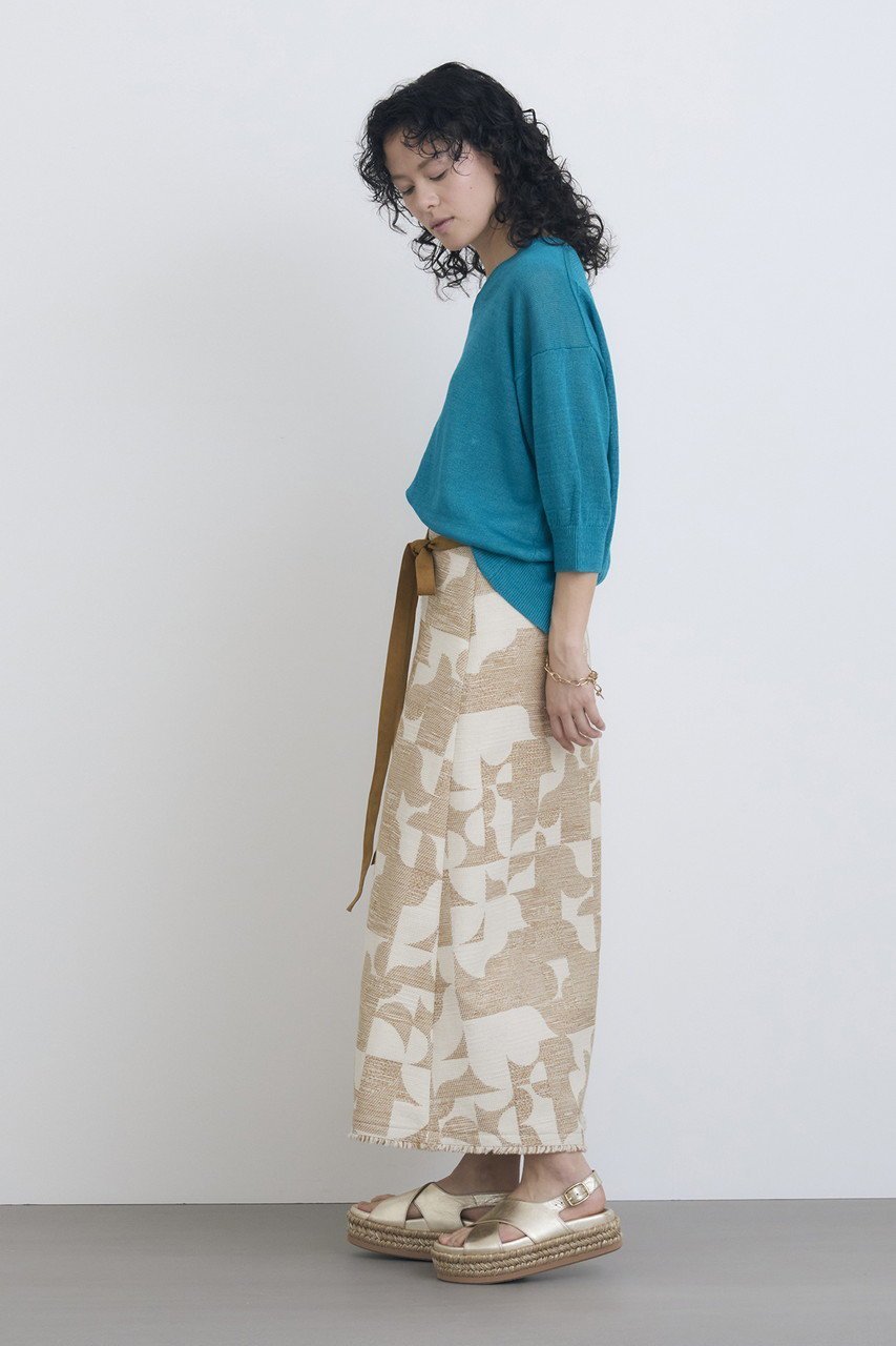 【ハウス オブ ロータス/HOUSE OF LOTUS】のジオメトリックジャガードスカート 人気、トレンドファッション・服の通販 founy(ファニー) 　ファッション　Fashion　レディースファッション　WOMEN　スカート　Skirt　ロングスカート　Long Skirt　おすすめ　Recommend　シンプル　Simple　ジャカード　Jacquard　フェイクスエード　Faux Suede　フリンジ　Fringe　モダン　Modern　ロング　Long　other-7|ID: prp329100004441151 ipo3291000000031325996