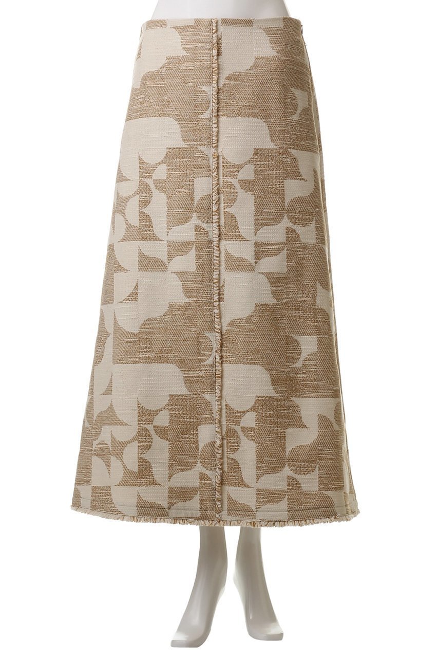 【ハウス オブ ロータス/HOUSE OF LOTUS】のジオメトリックジャガードスカート 人気、トレンドファッション・服の通販 founy(ファニー) 　ファッション　Fashion　レディースファッション　Fashion for Women　スカート　Skirts　ロングスカート　Long Skirts / Maxi & Midi Skirts　おすすめ　Recommended / Our Picks　シンプル　Simple, Minimal　ジャカード／ジャガード　Jacquard, Woven Pattern　フリンジ　Fringe, Tassel　モダン　Modern, Contemporary　ロング　Long, Long-Length　other-6|ID: prp329100004441151 ipo3291000000034952617