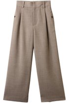 【アルアバイル/allureville】のリネンライクタックワイドパンツ ベージュ|ID: prp329100004441152 ipo3291000000032707056