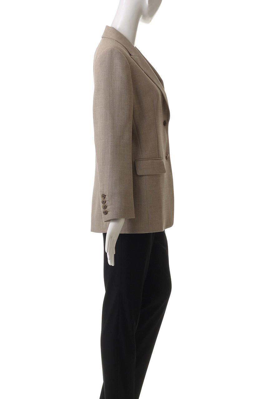 【アルアバイル/allureville】のリネンライクテーラードジャケット 人気、トレンドファッション・服の通販 founy(ファニー) 　ファッション　Fashion　レディースファッション　WOMEN　アウター　Coat Outerwear　ジャケット　Jackets　テーラードジャケット　Tailored Jackets　シンプル　Simple　ジャケット　Jacket　スラックス　Slacks　デニム　Denim　フォルム　Form　other-3|ID: prp329100004441153 ipo3291000000031256387
