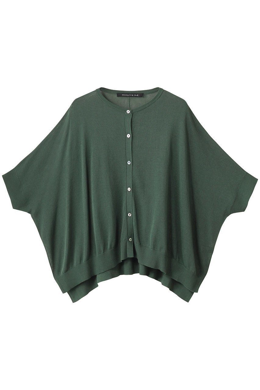 【ミズイロ インド/mizuiro ind】のhigh gauze C/neck wide C/D カーディガン インテリア・キッズ・メンズ・レディースファッション・服の通販 founy(ファニー) 　ファッション　Fashion　レディースファッション　Fashion for Women　トップス・カットソー　Cut & Sew Tops　ニット　Knit Tops & Sweaters　カーディガン・羽織り　Layered Style Cardigans　カーディガン　Cardigan, Knitwear　シアー　Sheer, See-Through　シンプル　Simple, Minimal　タンク　Tank Top, Sleeveless Top　green|ID: prp329100004441154 ipo3291000000033035812