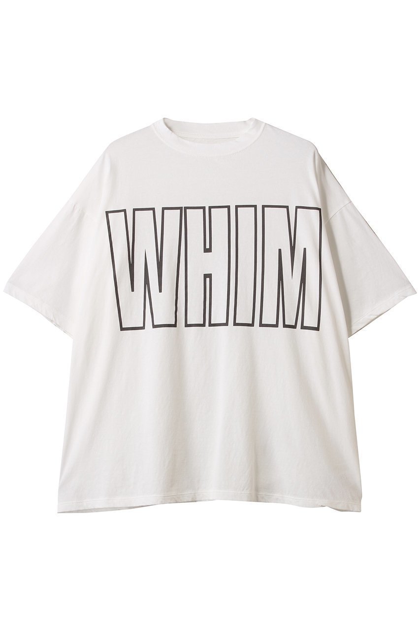 【ウィムガゼット/Whim Gazette】のリラックスロゴTシャツ インテリア・キッズ・メンズ・レディースファッション・服の通販 founy(ファニー) 　ファッション　Fashion　レディースファッション　Fashion for Women　トップス・カットソー　Cut & Sew Tops　シャツ・ブラウス・オフィスカジュアル　Elegant Blouses & Button-Ups　ロングTシャツ・Tシャツ　Longline T-Shirts & Tees　カットソー・ベーシックTシャツ　Cut-and-Sewn Tops / Stretch Tees & Basics　ショート　Short, Short Length　シンプル　Simple, Minimal　スリーブ　Sleeve, Long Sleeve / Short Sleeve　デニム　Denim, Jeans Material　フロント　Front, Front Design　プリント　Print, Printed Pattern　リラックス　Relax, Relaxed Fit　オフホワイト|ID: prp329100004441155 ipo3291000000032768937