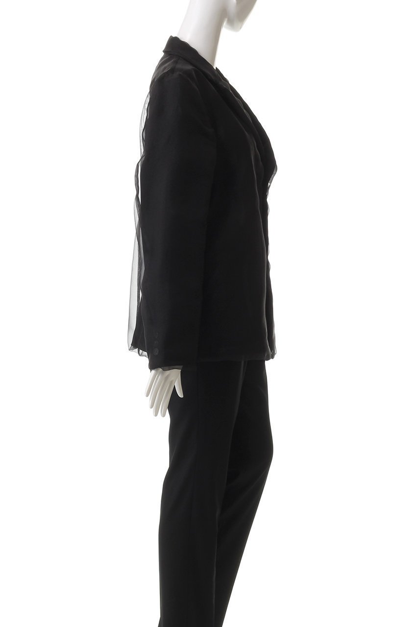【ミラ ショーン バイ チカ キサダ/mila schon by chika kisada】のレイヤードジャケット 人気、トレンドファッション・服の通販 founy(ファニー) 　ファッション　Fashion　レディースファッション　WOMEN　アウター　Coat Outerwear　ジャケット　Jackets　エレガント 上品　Elegant　オーガンジー　Organdy　ジャケット　Jacket　ジョーゼット　Georgette　ダブル　Double　ポケット　Pocket　other-3|ID: prp329100004441162 ipo3291000000031256446