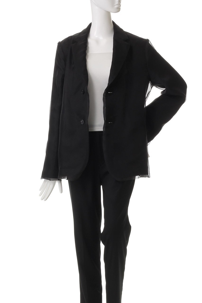 【ミラ ショーン バイ チカ キサダ/mila schon by chika kisada】のレイヤードジャケット 人気、トレンドファッション・服の通販 founy(ファニー) 　ファッション　Fashion　レディースファッション　WOMEN　アウター　Coat Outerwear　ジャケット　Jackets　エレガント 上品　Elegant　オーガンジー　Organdy　ジャケット　Jacket　ジョーゼット　Georgette　ダブル　Double　ポケット　Pocket　other-7|ID: prp329100004441162 ipo3291000000031326023