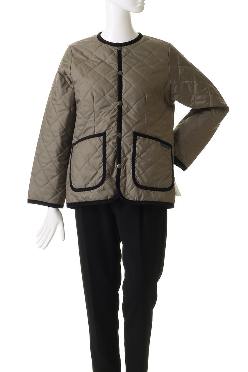 【ラベンハム/lavenham】のLAVENSTER CORNARD ノーカラージャケット 人気、トレンドファッション・服の通販 founy(ファニー) 　ファッション　Fashion　レディースファッション　WOMEN　アウター　Coat Outerwear　ジャケット　Jackets　ブルゾン　Blouson/Jackets　ノーカラージャケット　No Collar Leather Jackets　シンプル　Simple　ジャケット　Jacket　パイピング　Piping　ブルゾン　Blouson　ライナー　Liner　エレガント 上品　Elegant　other-2|ID: prp329100004441172 ipo3291000000031256502