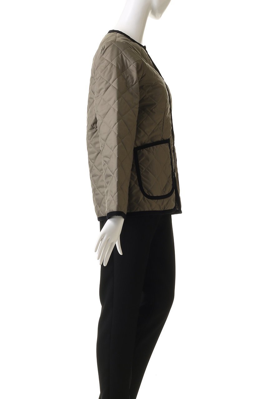 【ラベンハム/lavenham】のLAVENSTER CORNARD ノーカラージャケット 人気、トレンドファッション・服の通販 founy(ファニー) 　ファッション　Fashion　レディースファッション　WOMEN　アウター　Coat Outerwear　ジャケット　Jackets　ブルゾン　Blouson/Jackets　ノーカラージャケット　No Collar Leather Jackets　シンプル　Simple　ジャケット　Jacket　パイピング　Piping　ブルゾン　Blouson　ライナー　Liner　エレガント 上品　Elegant　other-3|ID: prp329100004441172 ipo3291000000031256505