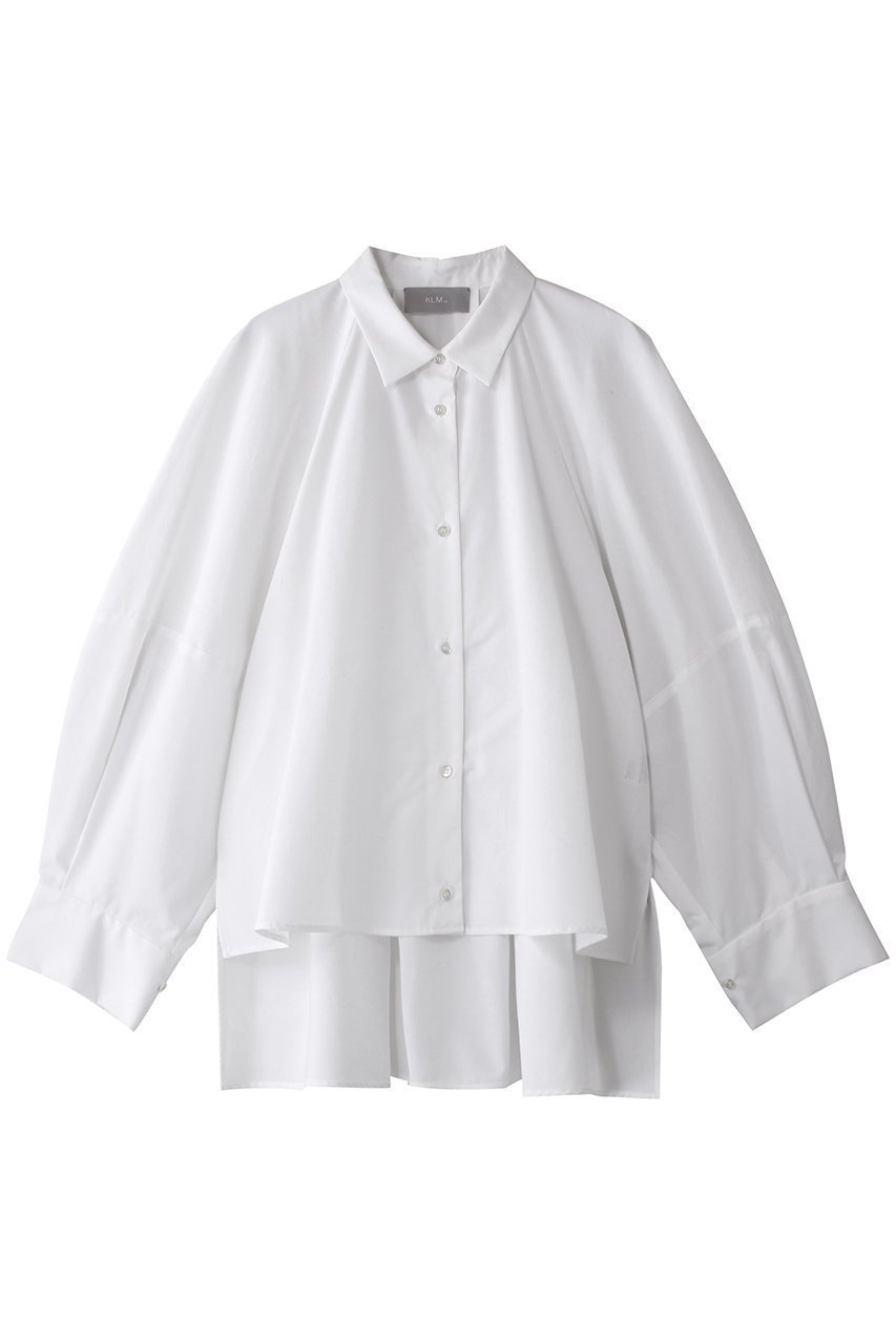 【ヒューエルミュージアム/hueLe Museum】の【hLM】ラウンドシェイプブラウス 人気、トレンドファッション・服の通販 founy(ファニー) 　ファッション　Fashion　レディースファッション　Fashion for Women　トップス・カットソー　Cut & Sew Tops　シャツ・ブラウス・オフィスカジュアル　Elegant Blouses & Button-Ups　ストライプ　Stripe, Striped Pattern　スリーブ　Sleeve, Long Sleeve / Short Sleeve　ドレープ　Drape, Draping Fabric　ロング　Long, Long-Length　 other-1|ID: prp329100004441175 ipo3291000000036396806