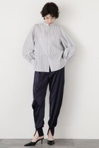 【ヒューエルミュージアム/hueLe Museum】の【STUMBLY】Curvy Jogger Satin Pants ネイビー|ID:prp329100004441176