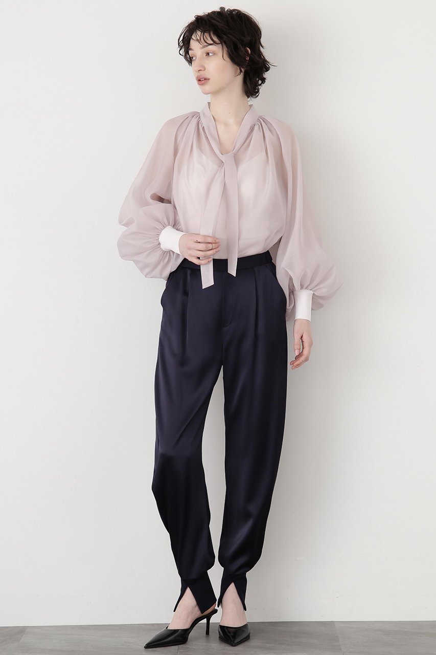 【ヒューエルミュージアム/hueLe Museum】の【STUMBLY】Curvy Jogger Satin Pants 大人の最旬トレンドファッション＆コーディネート founy(ファウニー) 　ファッション　Fashion　レディースファッション　Fashion for Women　パンツ　Pants & Trousers　なめらか　Smooth, Silky Texture　サテン　Satin, Glossy Fabric　スポーティ　Sporty, Casual Athletic　スリム　Slim, Slim Fit　フェミニン　Feminine, Girly　other-3|ID: prp329100004441176 ipo3291000000036100266