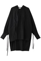 【ヒューエルミュージアム/hueLe Museum】の【STUMBLY】Hooded Big Silhouette Shirt 人気、トレンドファッション・服の通販 founy(ファニー) ファッション Fashion レディースファッション Fashion for Women トップス・カットソー Cut & Sew Tops シャツ・ブラウス・オフィスカジュアル Elegant Blouses & Button-Ups シンプル Simple, Minimal スリーブ Sleeve, Long Sleeve / Short Sleeve フォルム Silhouette, Form リボン Ribbon, Bow ロング Long, Long-Length thumbnail ブラック|ID: prp329100004441177 ipo3291000000033936998
