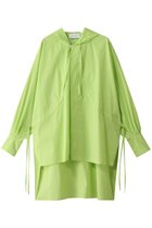 【ヒューエルミュージアム/hueLe Museum】の【STUMBLY】Hooded Big Silhouette Shirt 人気、トレンドファッション・服の通販 founy(ファニー) ファッション Fashion レディースファッション Fashion for Women トップス・カットソー Cut & Sew Tops シャツ・ブラウス・オフィスカジュアル Elegant Blouses & Button-Ups シンプル Simple, Minimal スリーブ Sleeve, Long Sleeve / Short Sleeve フォルム Silhouette, Form リボン Ribbon, Bow ロング Long, Long-Length thumbnail ライトグリーン|ID: prp329100004441177 ipo3291000000033937000
