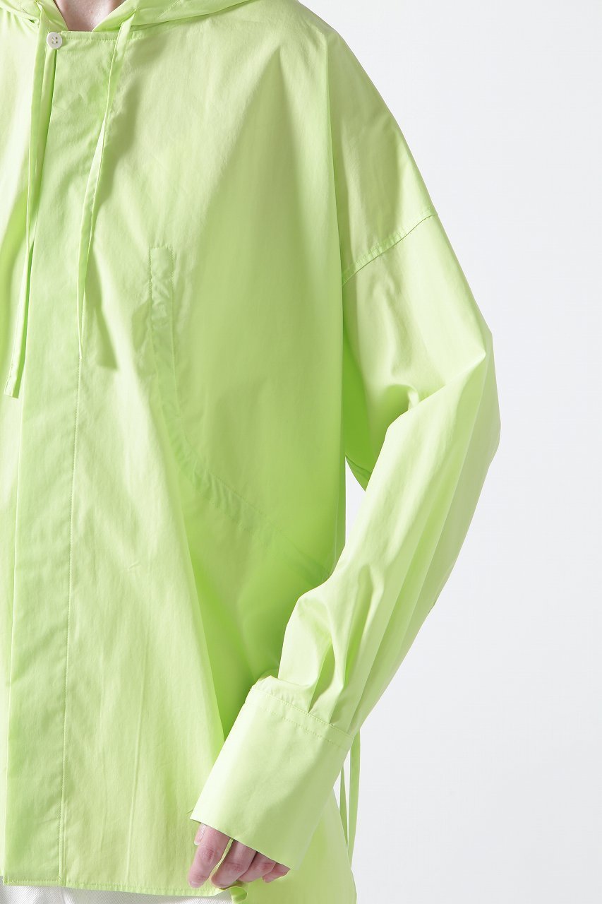 【ヒューエルミュージアム/hueLe Museum】の【STUMBLY】Hooded Big Silhouette Shirt 人気、トレンドファッション・服の通販 founy(ファニー) 　ファッション　Fashion　レディースファッション　Fashion for Women　トップス・カットソー　Cut & Sew Tops　シャツ・ブラウス・オフィスカジュアル　Elegant Blouses & Button-Ups　シンプル　Simple, Minimal　スリーブ　Sleeve, Long Sleeve / Short Sleeve　フォルム　Silhouette, Form　リボン　Ribbon, Bow　ロング　Long, Long-Length　other-7|ID: prp329100004441177 ipo3291000000033937009