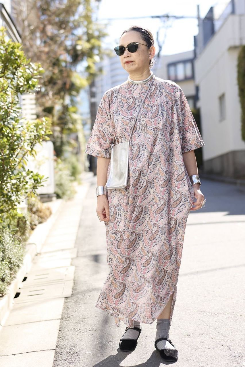 【ナナデコール/nanadecor】のKOワイドワンピースリバティペイズリー 人気、トレンドファッション・服の通販 founy(ファニー) 　ファッション　Fashion　レディースファッション　Fashion for Women　ワンピース　Dresses　チュニック　Tunic Tops & Dresses　シンプル　Simple, Minimal　スリーブ　Sleeve, Long Sleeve / Short Sleeve　チュニック　Tunic, Long Top　ペイズリー　Paisley, Ethnic Pattern　リゾート　Resort, Vacation Style　ワイド　Wide, Wide Fit　other-8|ID: prp329100004441189 ipo3291000000032792992