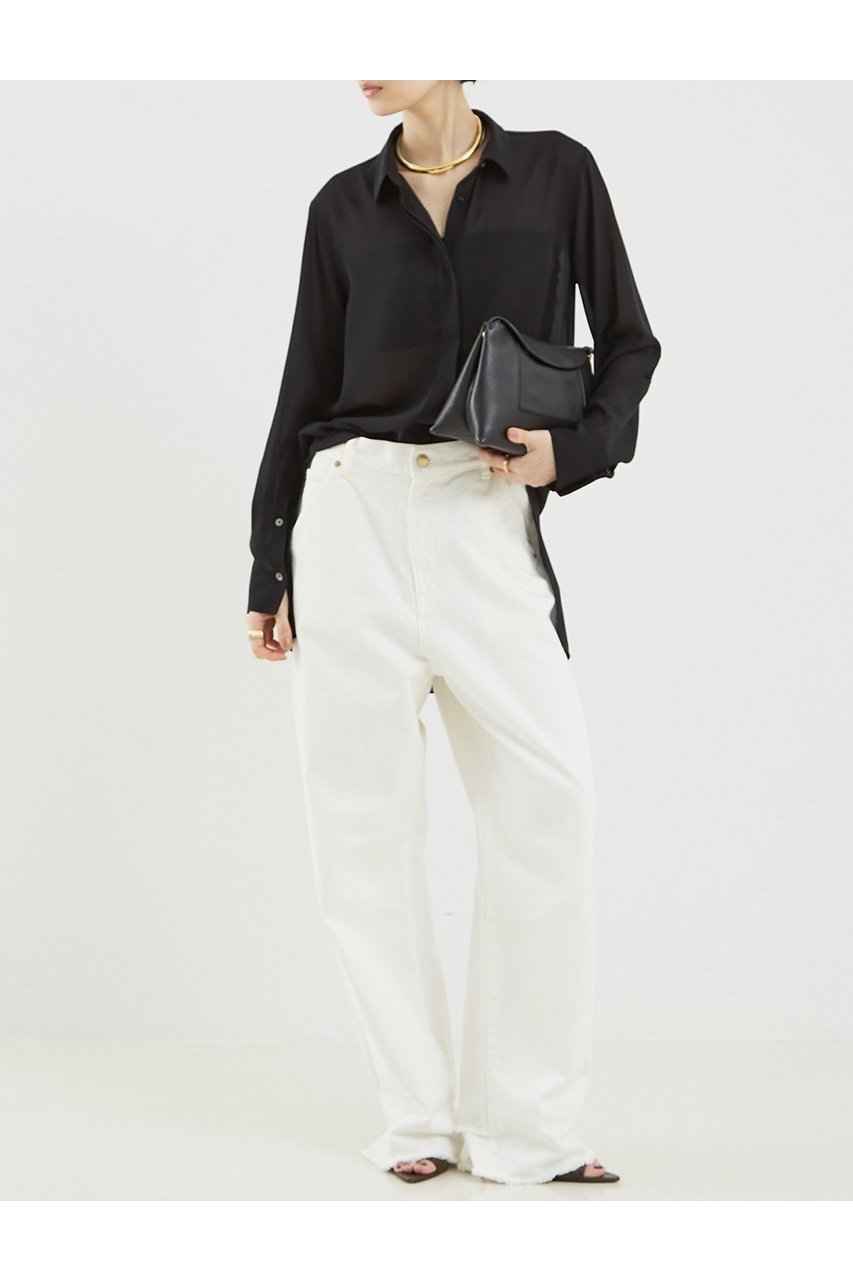 【ザ ストア バイ シー/THE STORE by C】のシアーチュニックシャツ 人気、トレンドファッション・服の通販 founy(ファニー) 　ファッション　Fashion　レディースファッション　WOMEN　トップス・カットソー　Tops/Tshirt　シャツ/ブラウス　Shirts/Blouses　コンパクト　Compact　ジョーゼット　Georgette　スリーブ　Sleeve　ロング　Long　エレガント 上品　Elegant　other-3|ID: prp329100004442454 ipo3291000000031255483
