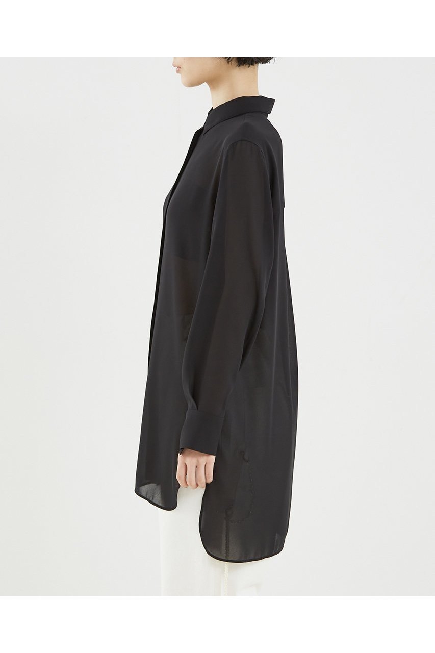 【ザ ストア バイ シー/THE STORE by C】のシアーチュニックシャツ 人気、トレンドファッション・服の通販 founy(ファニー) 　ファッション　Fashion　レディースファッション　WOMEN　トップス・カットソー　Tops/Tshirt　シャツ/ブラウス　Shirts/Blouses　コンパクト　Compact　ジョーゼット　Georgette　スリーブ　Sleeve　ロング　Long　エレガント 上品　Elegant　other-6|ID: prp329100004442454 ipo3291000000031325723