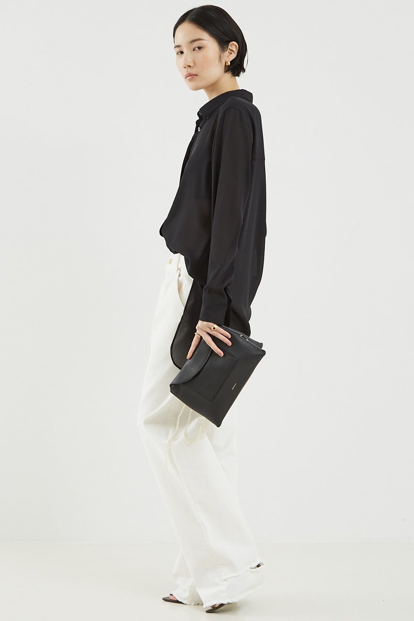 【ザ ストア バイ シー/THE STORE by C】のシアーチュニックシャツ 人気、トレンドファッション・服の通販 founy(ファニー) 　ファッション　Fashion　レディースファッション　Fashion for Women　トップス・カットソー　Cut & Sew Tops　シャツ・ブラウス・オフィスカジュアル　Elegant Blouses & Button-Ups　コンパクト　Compact, Small Size　ジョーゼット　Georgette, Semi-Sheer Fabric　スリーブ　Sleeve, Long Sleeve / Short Sleeve　ロング　Long, Long-Length　エレガント 上品　Elegant　other-4|ID: prp329100004442454 ipo3291000000032836707