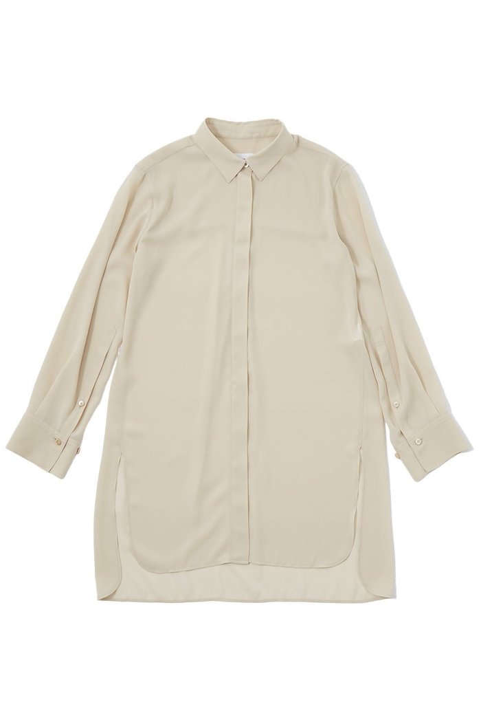 【ザ ストア バイ シー/THE STORE by C】のシアーチュニックシャツ インテリア・キッズ・メンズ・レディースファッション・服の通販 founy(ファニー) https://founy.com/ ファッション Fashion レディースファッション Fashion for Women トップス・カットソー Cut & Sew Tops シャツ・ブラウス・オフィスカジュアル Elegant Blouses & Button-Ups コンパクト Compact, Small Size ジョーゼット Georgette, Semi-Sheer Fabric スリーブ Sleeve, Long Sleeve / Short Sleeve ロング Long, Long-Length エレガント 上品 Elegant 再入荷 Restock / Back in Stock |ID: prp329100004442454 ipo3291000000035366642