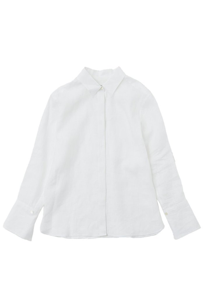 【ザ ストア バイ シー/THE STORE by C】のリネンシャツ インテリア・キッズ・メンズ・レディースファッション・服の通販 founy(ファニー) https://founy.com/ ファッション Fashion レディースファッション Fashion for Women トップス・カットソー Cut & Sew Tops シャツ・ブラウス・オフィスカジュアル Elegant Blouses & Button-Ups カシュクール Wrap Design スラックス Slacks, Dress Pants スリーブ Sleeve, Long Sleeve / Short Sleeve デニム Denim, Jeans Material リネン Linen, Linen Fabric ロング Long, Long-Length エレガント 上品 Elegant 夏 Summer |ID: prp329100004442455 ipo3291000000032907693