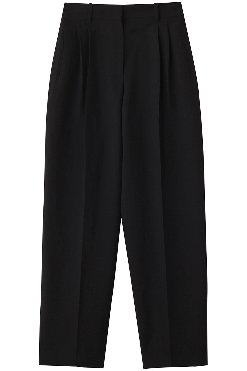 【ザ ロウ/THE ROW】のLILAS PANT インテリア・キッズ・メンズ・レディースファッション・服の通販 founy(ファニー) 　ファッション　Fashion　レディースファッション　Fashion for Women　パンツ　Pants & Trousers　おすすめ　Recommended / Our Picks　ダブル　Double, Double-Breasted　ハイライズ　High Rise, High Waist　プリーツ　Pleats, Pleated　マニッシュ　Mannish, Boyish　ブラック|ID: prp329100004442460 ipo3291000000032908739