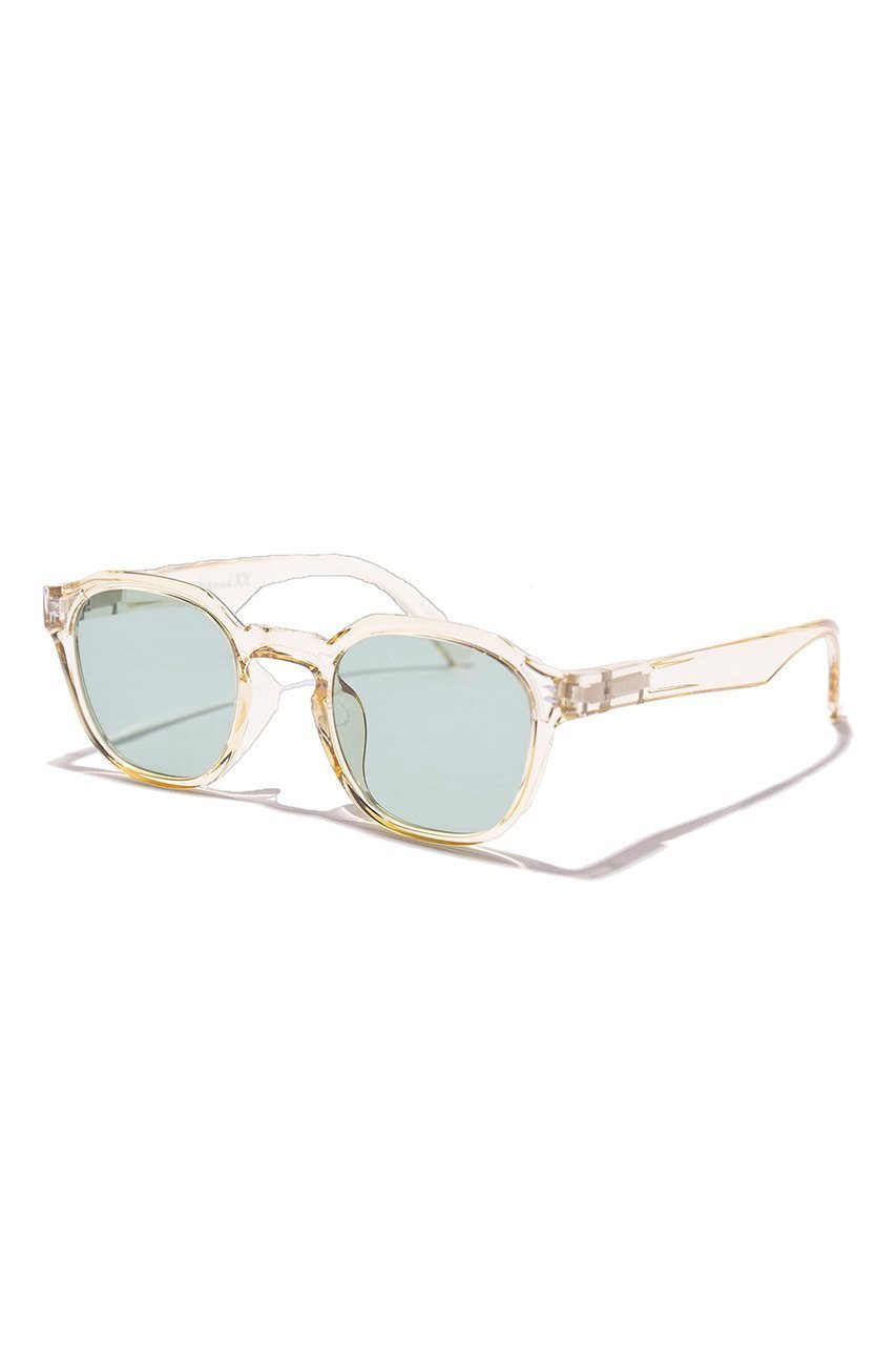 【ジュガードダブルエックス/jugaadXX】のMatira clear yellow サングラス インテリア・キッズ・メンズ・レディースファッション・服の通販 founy(ファニー) 　ファッション　Fashion　レディースファッション　Fashion for Women　サングラス&メガネ　Sunglasses & Eyewear　ユニセックス　Unisex, Genderless　カッティング　Cutting Detail　サングラス　Sunglasses, Shades　フレーム　Frame, Outline　ボストン　Boston　ライトグリーンレンズ|ID: prp329100004442466 ipo3291000000032802620
