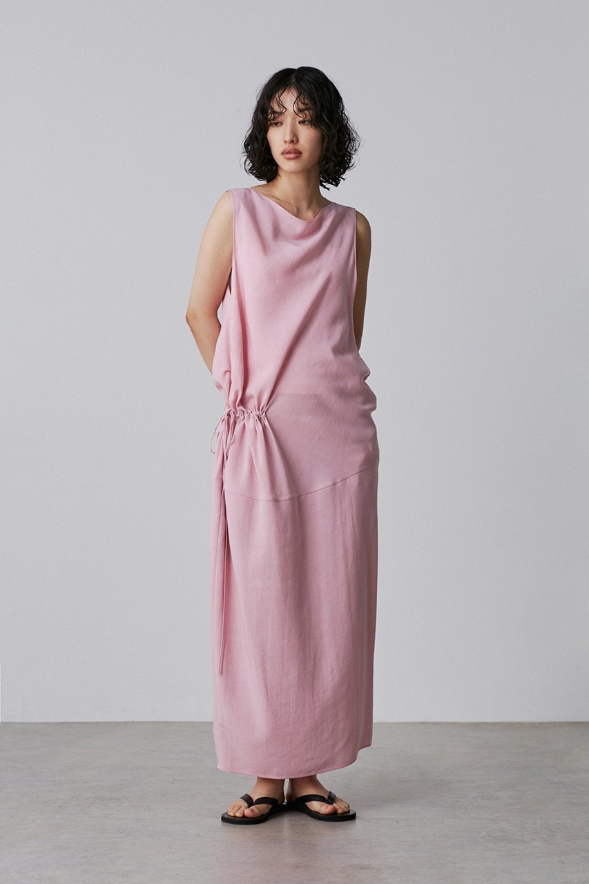 【イレーヴ/YLEVE】のテンセル ギャザーワンピース 人気、トレンドファッション・服の通販 founy(ファニー) 　ファッション　Fashion　レディースファッション　WOMEN　ワンピース　Dress　チュニック　Tunic　ギャザー　Gather　シューズ　Shoes　シンプル　Simple　チュニック　Tunic　ドレープ　Drape　ブラウジング　Browsing　リラックス　Relax　ロング　Long　other-7|ID: prp329100004442486 ipo3291000000031325778