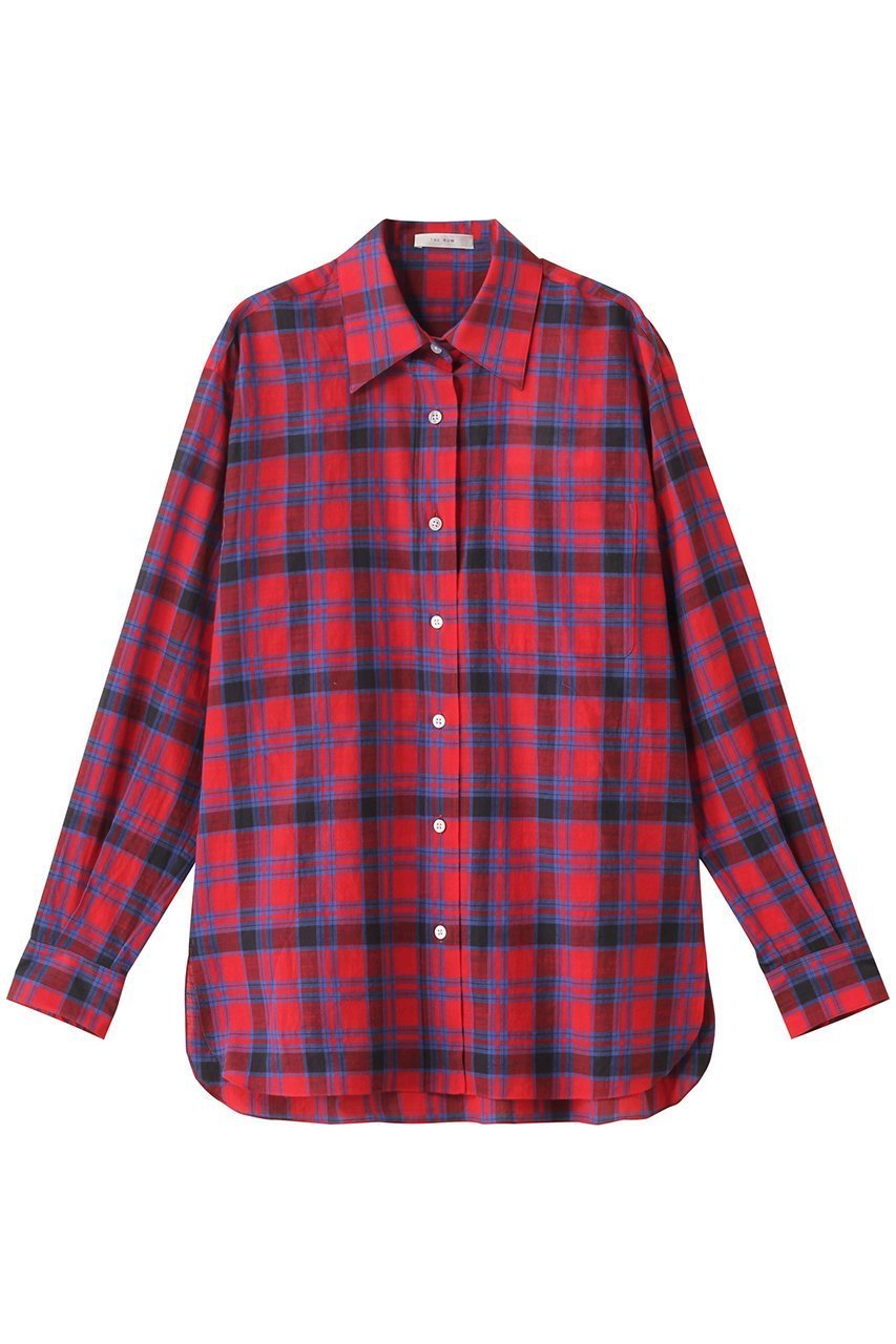 【ザ ロウ/THE ROW】のNESSON SHIRT 人気、トレンドファッション・服の通販 founy(ファニー) 　ファッション　Fashion　レディースファッション　WOMEN　トップス・カットソー　Tops/Tshirt　シャツ/ブラウス　Shirts/Blouses　シアー　Sheer　スラックス　Slacks　スリーブ　Sleeve　チェック　Check　フォルム　Form　ボトム　Bottom　ロング　Long　ワイド　Wide　今季　This Season　NEW・新作・新着・新入荷　New Arrivals　 other-1|ID: prp329100004442499 ipo3291000000031050571