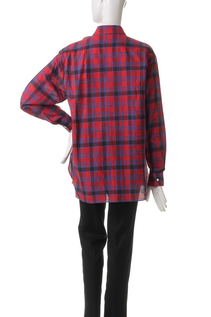 【ザ ロウ/THE ROW】のNESSON SHIRT 人気、トレンドファッション・服の通販 founy(ファニー) 　ファッション　Fashion　レディースファッション　WOMEN　トップス・カットソー　Tops/Tshirt　シャツ/ブラウス　Shirts/Blouses　シアー　Sheer　スラックス　Slacks　スリーブ　Sleeve　チェック　Check　フォルム　Form　ボトム　Bottom　ロング　Long　ワイド　Wide　今季　This Season　other-4|ID: prp329100004442499 ipo3291000000031255760