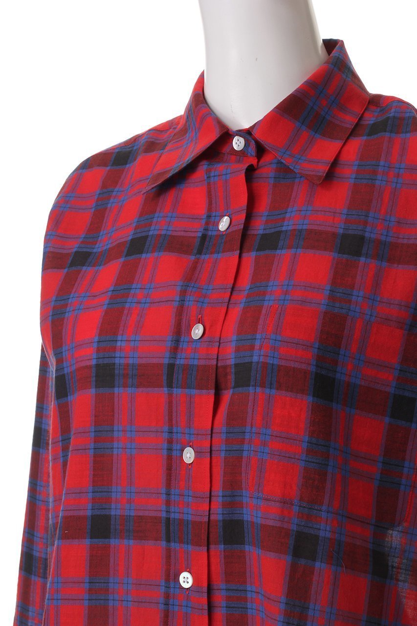 【ザ ロウ/THE ROW】のNESSON SHIRT 人気、トレンドファッション・服の通販 founy(ファニー) 　ファッション　Fashion　レディースファッション　WOMEN　トップス・カットソー　Tops/Tshirt　シャツ/ブラウス　Shirts/Blouses　シアー　Sheer　スラックス　Slacks　スリーブ　Sleeve　チェック　Check　フォルム　Form　ボトム　Bottom　ロング　Long　ワイド　Wide　今季　This Season　other-5|ID: prp329100004442499 ipo3291000000031325803
