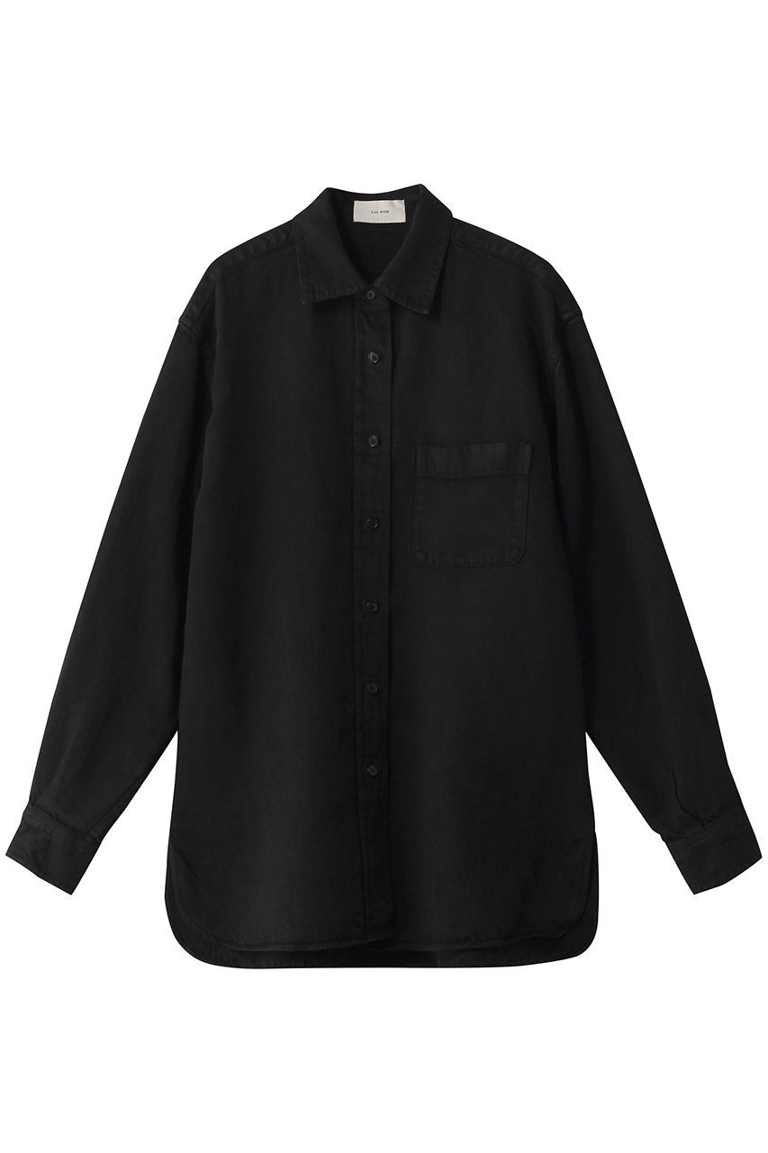 【ザ ロウ/THE ROW】のNESSON SHIRT インテリア・キッズ・メンズ・レディースファッション・服の通販 founy(ファニー) 　ファッション　Fashion　レディースファッション　WOMEN　トップス・カットソー　Tops/Tshirt　シャツ/ブラウス　Shirts/Blouses　おすすめ　Recommend　クール　Cool　スリーブ　Sleeve　デニム　Denim　リネン　Linen　ロング　Long　NEW・新作・新着・新入荷　New Arrivals　ブラック|ID: prp329100004442500 ipo3291000000031050575