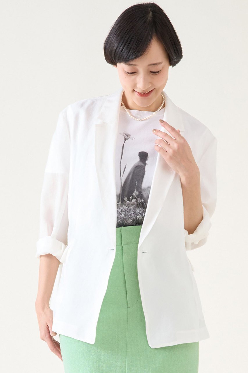 【マルティニーク/martinique】のライトジャケット インテリア・キッズ・メンズ・レディースファッション・服の通販 founy(ファニー) 　ファッション　Fashion　レディースファッション　Fashion for Women　アウター　Coat / Outerwear Collection　レディースジャケット・軽アウター　Jackets　おすすめ　Recommended / Our Picks　カシュクール　Wrap Design　ジャケット　Jacket, Outerwear　ワッシャー　Washer, Crinkled Finish　夏　Summer　ホワイト|ID: prp329100004442504 ipo3291000000035732179