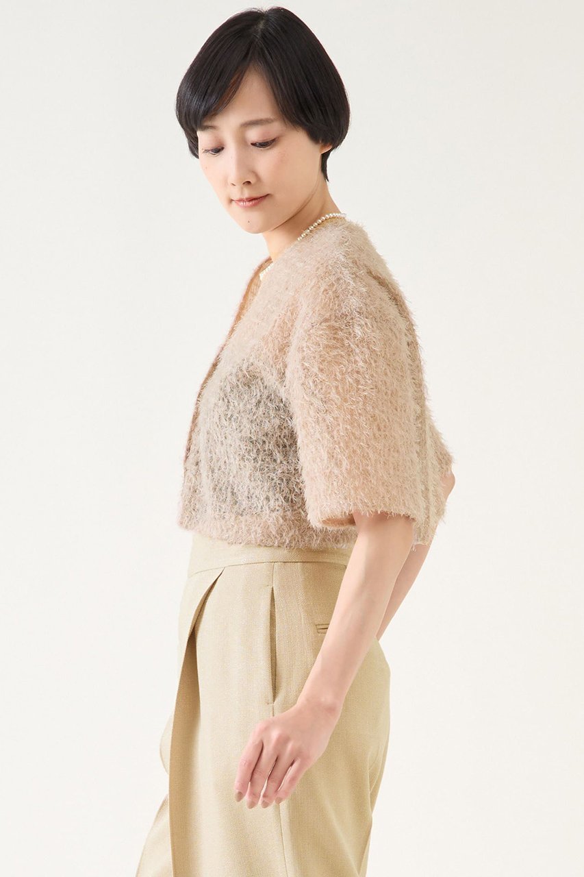 【マルティニーク/martinique】のジャガードボレロ(セットアップ可) 人気、トレンドファッション・服の通販 founy(ファニー) 　ファッション　Fashion　レディースファッション　WOMEN　アウター　Coat Outerwear　ボレロ　Bolero jackets　トップス・カットソー　Tops/Tshirt　シャツ/ブラウス　Shirts/Blouses　おすすめ　Recommend　クロップド　Cropped　ショート　Short　スリーブ　Sleeve　セットアップ　Set Up　チュール　Tulle　デニム　Denim　フリンジ　Fringe　ボレロ　Bolero　エレガント 上品　Elegant　NEW・新作・新着・新入荷　New Arrivals　other-2|ID: prp329100004442508 ipo3291000000031255815