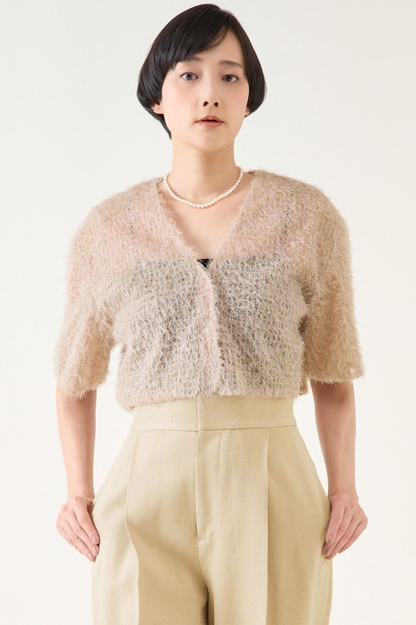【マルティニーク/martinique】のジャガードボレロ(セットアップ可) 人気、トレンドファッション・服の通販 founy(ファニー) 　ファッション　Fashion　レディースファッション　Fashion for Women　アウター　Coat / Outerwear Collection　ボレロ・ショート丈ジャケット / ドレス羽織りに　Boleros & Short Jackets　トップス・カットソー　Cut & Sew Tops　シャツ・ブラウス・オフィスカジュアル　Elegant Blouses & Button-Ups　おすすめ　Recommended / Our Picks　クロップド　Cropped, Short Length　ショート　Short, Short Length　スリーブ　Sleeve, Long Sleeve / Short Sleeve　セットアップ　Set-Up, Coordinated Outfit　チュール　Tulip, Tulip Motif　デニム　Denim, Jeans Material　フリンジ　Fringe, Tassel　ボレロ　Bolero, Short Cardigan　エレガント 上品　Elegant　 other-1|ID: prp329100004442508 ipo3291000000032706052