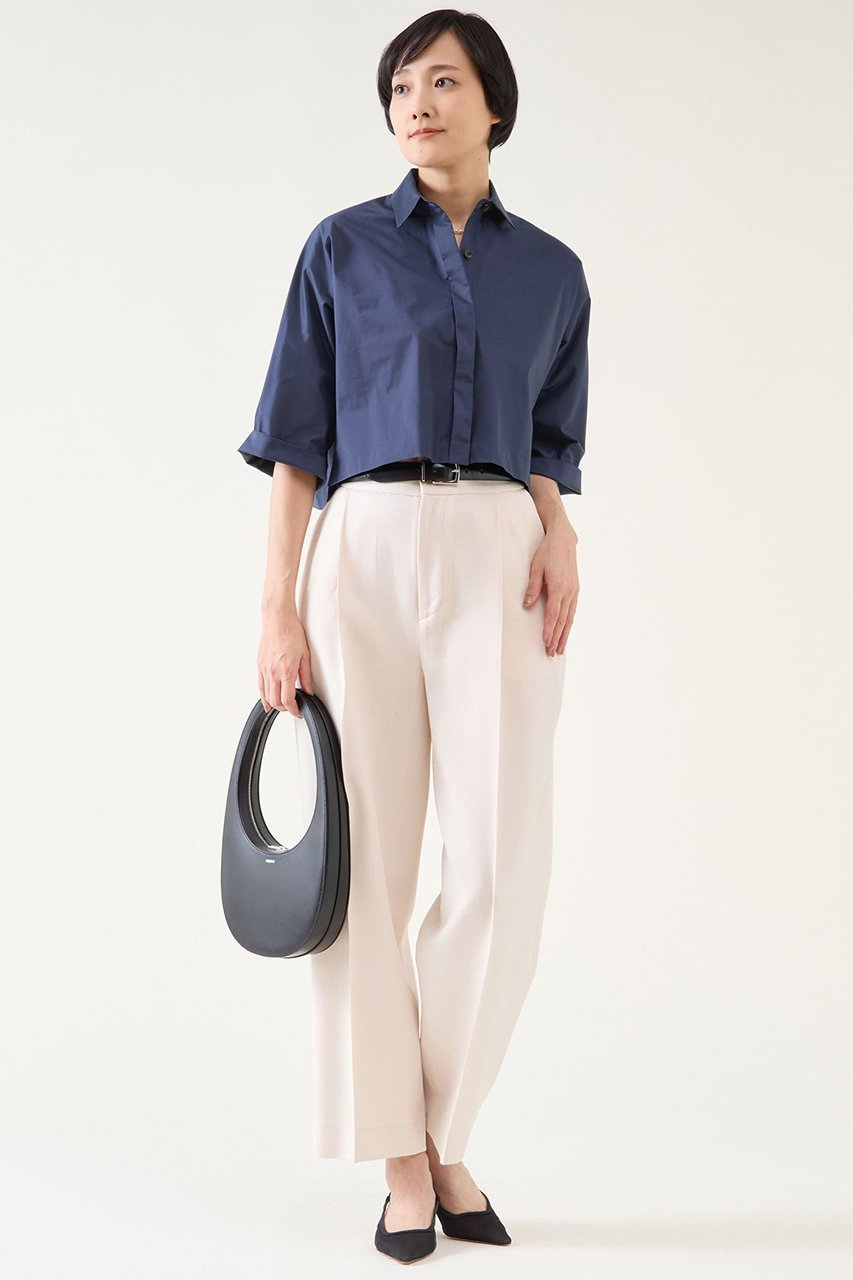 【マルティニーク/martinique】のクロップドシャツ(セットアップ可) 人気、トレンドファッション・服の通販 founy(ファニー) 　ファッション　Fashion　レディースファッション　WOMEN　トップス・カットソー　Tops/Tshirt　シャツ/ブラウス　Shirts/Blouses　おすすめ　Recommend　クロップド　Cropped　ショート　Short　スリーブ　Sleeve　セットアップ　Set Up　タフタ　Taffeta　トレンド　Trend　エレガント 上品　Elegant　NEW・新作・新着・新入荷　New Arrivals　other-4|ID: prp329100004442509 ipo3291000000031255825