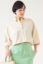 【マルティニーク/martinique】のクロップドシャツ(セットアップ可) オフホワイト|ID:prp329100004442509