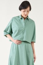 【マルティニーク/martinique】のクロップドシャツ(セットアップ可) グリーン|ID:prp329100004442509