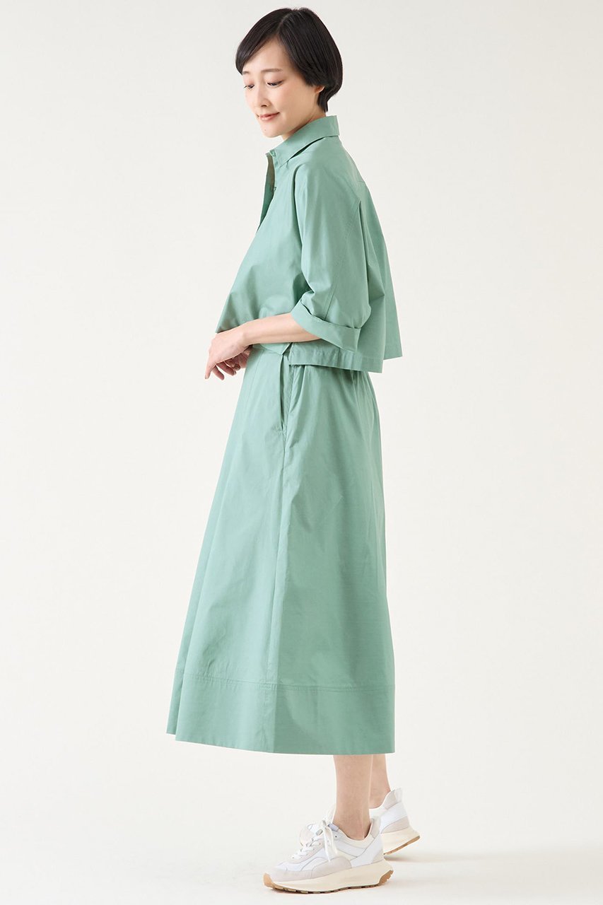 【マルティニーク/martinique】のクロップドシャツ(セットアップ可) 人気、トレンドファッション・服の通販 founy(ファニー) 　ファッション　Fashion　レディースファッション　Fashion for Women　トップス・カットソー　Cut & Sew Tops　シャツ・ブラウス・オフィスカジュアル　Elegant Blouses & Button-Ups　おすすめ　Recommended / Our Picks　クロップド　Cropped, Short Length　ショート　Short, Short Length　スリーブ　Sleeve, Long Sleeve / Short Sleeve　セットアップ　Set-Up, Coordinated Outfit　タフタ　Taffeta, Structured Fabric　トレンド　Trend, Trending Now　エレガント 上品　Elegant　other-5|ID: prp329100004442509 ipo3291000000035041748