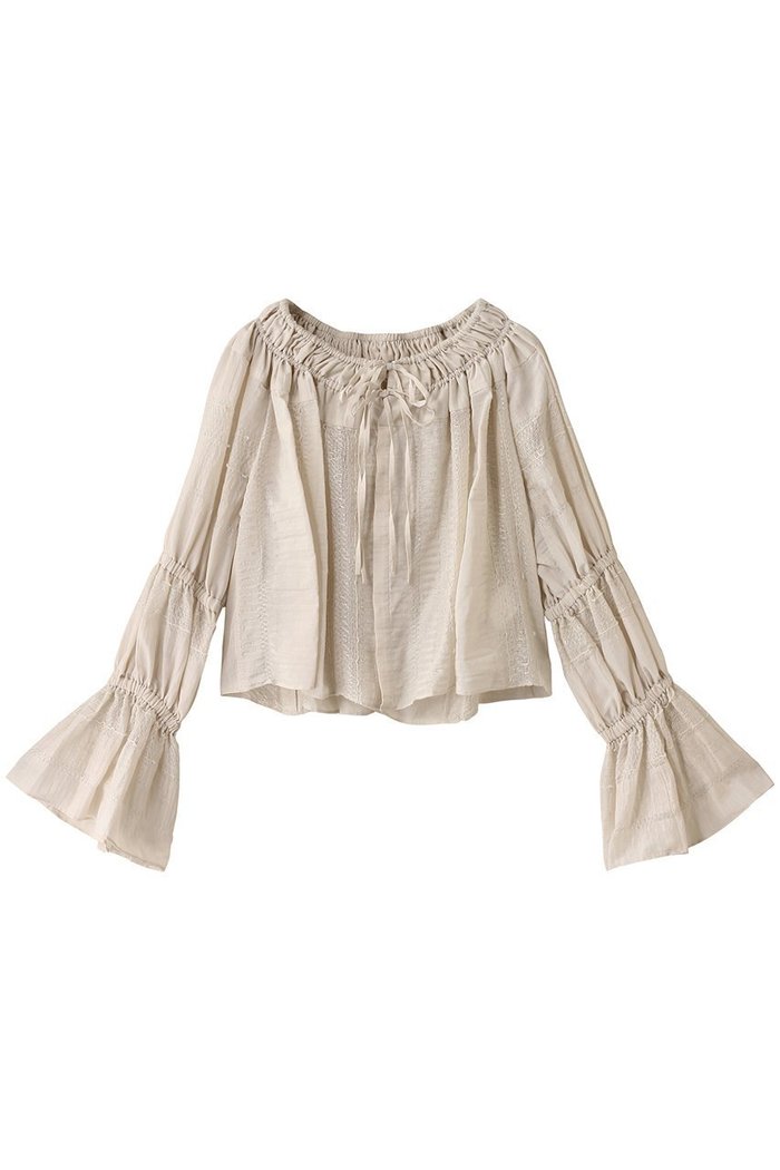 【マルティニーク/martinique】の【CURRENTAGE】ボリュームスリーブブラウス インテリア・キッズ・メンズ・レディースファッション・服の通販 founy(ファニー) https://founy.com/ ファッション Fashion レディースファッション Fashion for Women トップス・カットソー Cut & Sew Tops シャツ・ブラウス・オフィスカジュアル Elegant Blouses & Button-Ups ボリューム袖・フリルスリーブブラウス Voluminous & Ruffle Sleeves / Puffy Sleeve Tops エアリー Airy Texture ギャザー Gathered, Ruffled シルク Silk, 100% Silk スリーブ Sleeve, Long Sleeve / Short Sleeve リネン Linen, Linen Fabric リボン Ribbon, Bow ロング Long, Long-Length エレガント 上品 Elegant |ID: prp329100004442511 ipo3291000000035041676