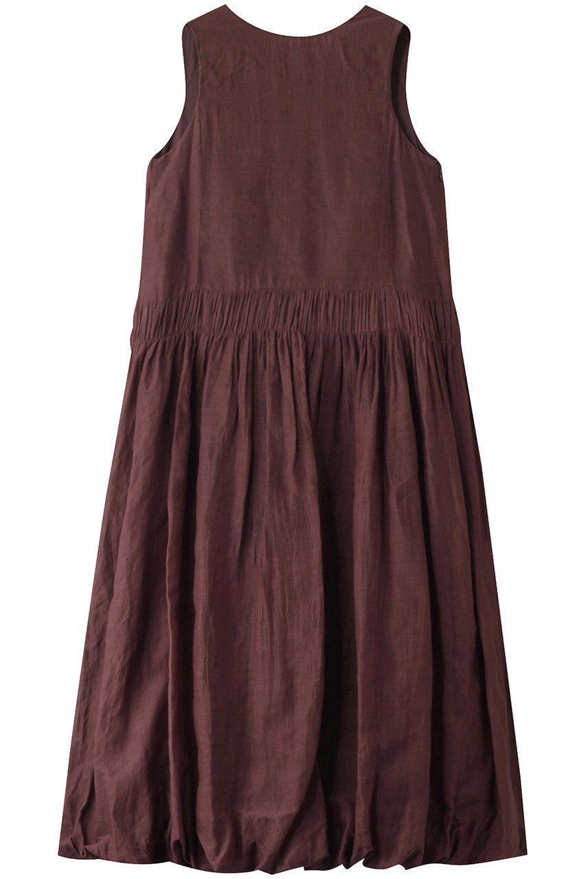 【マリリンムーン/MARILYN MOON】のタックテクニックシアーコットン2wayバルーンドレス インテリア・キッズ・メンズ・レディースファッション・服の通販 founy(ファニー) 　ファッション　Fashion　レディースファッション　Fashion for Women　ワンピース　Dresses　フォーマル・パーティードレス・結婚式用ドレス　Elegant & Casual Dresses　チュニック　Tunic Tops & Dresses　インド　Indian Textile　ギャザー　Gathered, Ruffled　サマー　Summer, Summer Style　シアー　Sheer, See-Through　チュニック　Tunic, Long Top　ドレス　Dress, One-Piece　バルーン　Balloon, Balloon Silhouette　リゾート　Resort, Vacation Style　リラックス　Relax, Relaxed Fit　ロング　Long, Long-Length　今季　This Season, Current Season　夏　Summer　ブラウン|ID: prp329100004442513 ipo3291000000035320782