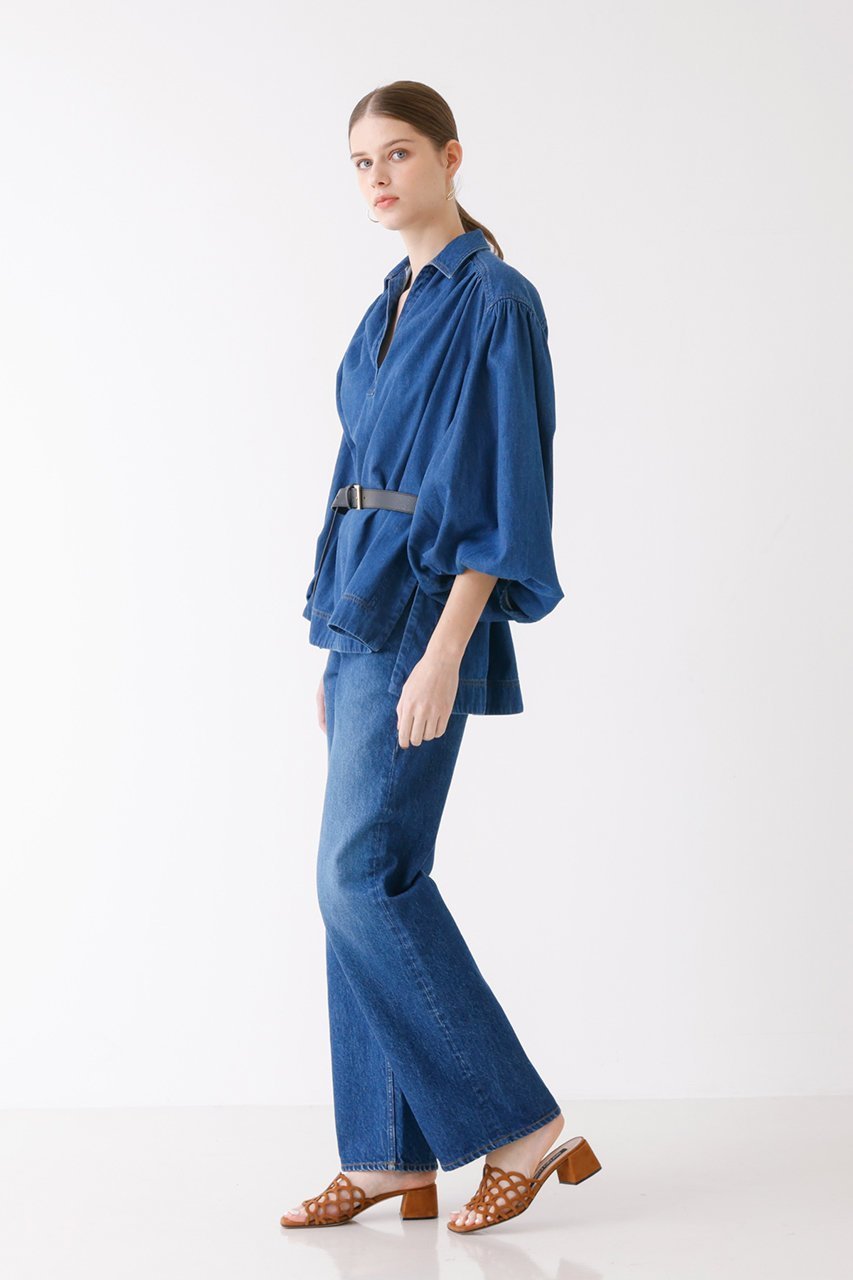 【デザイン ワークス/DESIGN WORKS】のストレートデニムパンツ 人気、トレンドファッション・服の通販 founy(ファニー) 　ファッション　Fashion　レディースファッション　Fashion for Women　パンツ　Pants & Trousers　デニムパンツ・ジーンズ・美脚デニム　Denim Jeans & Pants　ウォッシュ　Washed Finish　ストレート　Straight, Straight Cut　ストーン　Stone, Gem-Like　デニム　Denim, Jeans Material　エレガント 上品　Elegant　other-8|ID: prp329100004442515 ipo3291000000035559977