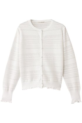 【デザイン ワークス/DESIGN WORKS】の透かし編みボレロ 人気、トレンドファッション・服の通販 founy(ファニー) ファッション Fashion レディースファッション Fashion for Women トップス・カットソー Cut & Sew Tops ニット Knit Tops & Sweaters カーディガン・羽織り Layered Style Cardigans カーディガン Cardigan, Knitwear コンパクト Compact, Small Size スリーブ Sleeve, Long Sleeve / Short Sleeve フェミニン Feminine, Girly ボレロ Bolero, Short Cardigan ロング Long, Long-Length エレガント 上品 Elegant 夏 Summer 春 Spring S/S・春夏 SS, Spring/Summer, Warm Season 透かし Cut-Out, Lacework |ID:prp329100004442516