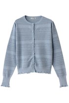 【デザイン ワークス/DESIGN WORKS】の透かし編みボレロ サックス|ID: prp329100004442516 ipo3291000000032937907