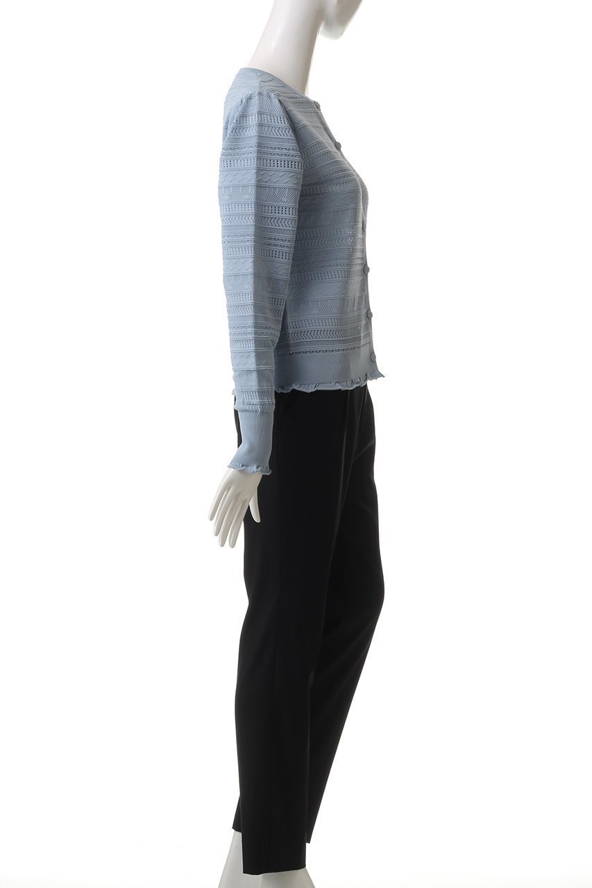 【デザイン ワークス/DESIGN WORKS】の透かし編みボレロ 人気、トレンドファッション・服の通販 founy(ファニー) 　ファッション　Fashion　レディースファッション　Fashion for Women　トップス・カットソー　Cut & Sew Tops　ニット　Knit Tops & Sweaters　カーディガン・羽織り　Layered Style Cardigans　カーディガン　Cardigan, Knitwear　コンパクト　Compact, Small Size　スリーブ　Sleeve, Long Sleeve / Short Sleeve　フェミニン　Feminine, Girly　ボレロ　Bolero, Short Cardigan　ロング　Long, Long-Length　エレガント 上品　Elegant　夏　Summer　春　Spring　S/S・春夏　SS, Spring/Summer, Warm Season　透かし　Cut-Out, Lacework　other-3|ID: prp329100004442516 ipo3291000000032937931